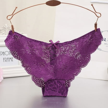 

Mishuowoti Fashion Delicate Women Translucent Underwear Sheer Lace Tank Lace Underpant