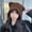E-410 Coffee Bear Ear Rabbit Hair Knitted Hat, variant on Hat For Women In Autumn And Winter, Fashionable And Versatile, With A Large Head Circumference And A Warm Cover. Woolen Hat, Plush And Cute Teddy Bear Knitted Hat