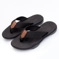 thumbnail image 5 of Men House Slippers Arch Support Summer Casual Outside Wear Beach Non Breathable Flip Flops Clip Toes Big Size Flat Bottom Men's Sandals, 5 of 5