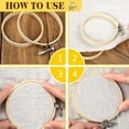 thumbnail image 5 of 5 Pieces Embroidery Hoop Set, 5 Size Bamboo Cross Stitch Hoop 5 Inch to 10 Inch Circle Embroidery Ring for Embroidery, Cross Stitch, Sewing, 5 of 7