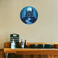 thumbnail image 5 of Vintage Wall Decor Blue Moon Castle Wall Plaque Sign Round Metal Tin Sign Round Welcome Door Hanging, Suitable for Home Garden Kitchen Bar Cafe Restaurant Garage Wall Decor 8x8 Inch, 5 of 8