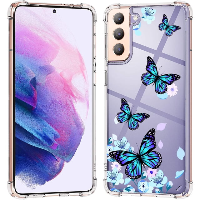 Funda transparente a prueba de golpes KIOMY para Samsung Galaxy S21+ 5G