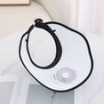 thumbnail image 4 of HJYCHN Solar Powered Summer Sun Hat with USB Rechargeable Fan for Outdoor Women's Wide Brim Sun Visor White One Size, 4 of 5