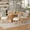 Natural, variant on Euroco 7 Piece Farmhouse Dining Table Set for 6, 60" Rectangular Kitchen Table with Cutout Table Legs and 6 Upholstered Chairs,Wood Dining Furniture Set for Kitchen Living Room,Gray