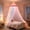 Deep pink, variant on Net Bed Canopy, Bed Canopy For Girls Size From Ceiling, Two Tone Bed Net Grey With Warm Lights Bed, Machine Washable Canopy