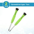 thumbnail image 3 of Destornillador Mini Torx T6 de 2 piezas, Cabeza Torx Magnética de 3mm, Longitud de 87mm para Reparaciones de Pequeños Electrodomésticos, Verde Amarillo, 3 of 7