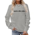 thumbnail image 2 of Chandail en Molleton d'Hiver pour Femmes Mode Festive Imprimé de Noël Col Rond Haut Mignon à Capuche Chandails en Molleton Confortables pour Femmes Chandails en Molleton à Capuche pour Femmes Dames Chandails en Molleton pour Filles Softball Échauffement, 2 of 5