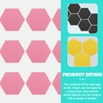 thumbnail image 6 of BESTYASH 12Pcs Felt Notice Tile Board Hexagon Shape with Push Pin Feature for Home Use, 6 of 8