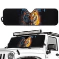 thumbnail image 2 of Yuyamidu Tiger Windshield Sunshade Sun Visor for UV Rays & Heat Protection, Suitable for Wrangler, Compass, Gladiator & Renegade, 2 of 7
