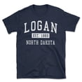 thumbnail image 1 of Logan North Dakota Classic Established Men's Cotton T-Shirt, 1 of 1