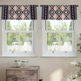 thumbnail image 2 of LALILO Kitchen Curtain Valance Geometric Ethnic Rod Pocket Window Curtain 52"x 18" Set of 2, 2 of 7