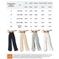 thumbnail image 6 of Women's High Waisted Drawstring Waist Wide Leg Sweatpants with Pockets Casual Loose Yoga Pants, 6 of 6