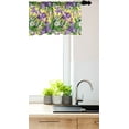 thumbnail image 3 of Ambesonne Green and Purple Valance Pack of 2, Iris and Narcissus, 54"X12", Multicolor, 3 of 4