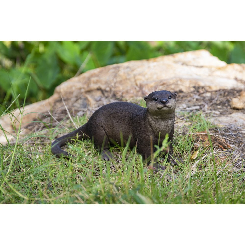 Hi-Line Gifts 12.75" Otters Outdoor Garden Statue