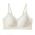 thumbnail image 5 of Shrysg Women's Lace Seamless Racerback Bra with Straps and No Underwire for Comfortable Everyday Wear Yellow, 5 of 5