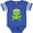 Football Blue and White, variant on Inktastic Cute Frog, Green Frog, Crown, Frog Prince Boys or Girls Baby Bodysuit