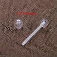 thumbnail image 3 of HOOUN 1Pc Clear Acrylic Nose Ring Lip Eyebrow Retainer Stud Ear Navel Piercing Jewelry-5, 3 of 9