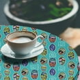 thumbnail image 2 of Ambesonne Surfboard Fitted Round Tablecloth, Aloha Hawaii Ocean, 40"- 44" Diameter, Multicolor, 2 of 5