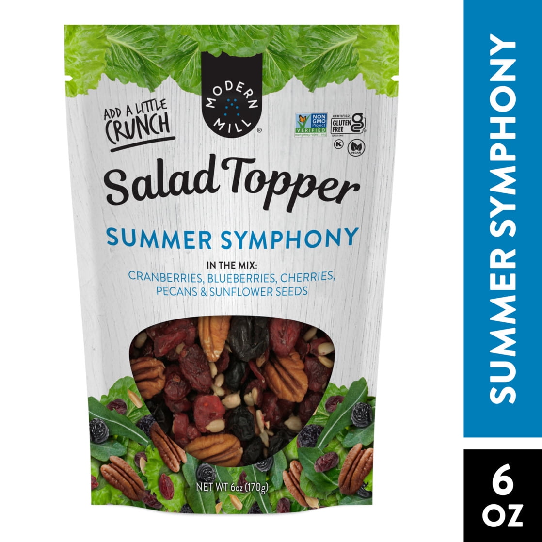 (4 pack) Modern Mill Summer Symphony Salad Topper 6oz, Gluten-Free, Vegan, Non-GMO