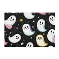 thumbnail image 7 of Yayeee Bath Rug for Bathroom Floor Non Slip Rectangle Fluffy Soft Absorbent Mat, 16"x24", White Halloween Ghost, 7 of 7