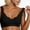 Black, variant on Womens Plus Size C Cup Bra Wire Free Push Up Ultra Thin Seamless Comfortable Sports Daily Bras