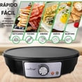 thumbnail image 2 of nutrichef PCRM12 Electric Griddle Crepe Maker Cooktop - Nonstick 12 Inch Aluminum Hot Plate with LED Indicator Lights Adjustable Temperature Control, 2 of 5