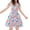 Orange, variant on Godom Little Girls Dress Cotton Summer Short Sleeve Dress Cartoon Print Casual Dresses Tween Dresses