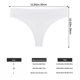 thumbnail image 2 of Qarigey Ropa interior de algodón para mujer Transpirable Absorbe la humedad Elástico Color sólido Chica S Ropa interior blanco S, 2 of 6