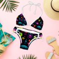 thumbnail image 6 of Alien Detachable Sponge Adjustable Strap Bikini Set Two-Pack Beachwear Scene Swimsuit, 6 of 6