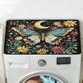 thumbnail image 5 of ZIATUBLESButterfly Moon Floral Washing Machine Dust Cover Pad Washer and Dryer Top Protector Mat for Laundry Room Kitchen Home Washable Decor Accessories, 24 x 19.7 Inch, 5 of 7