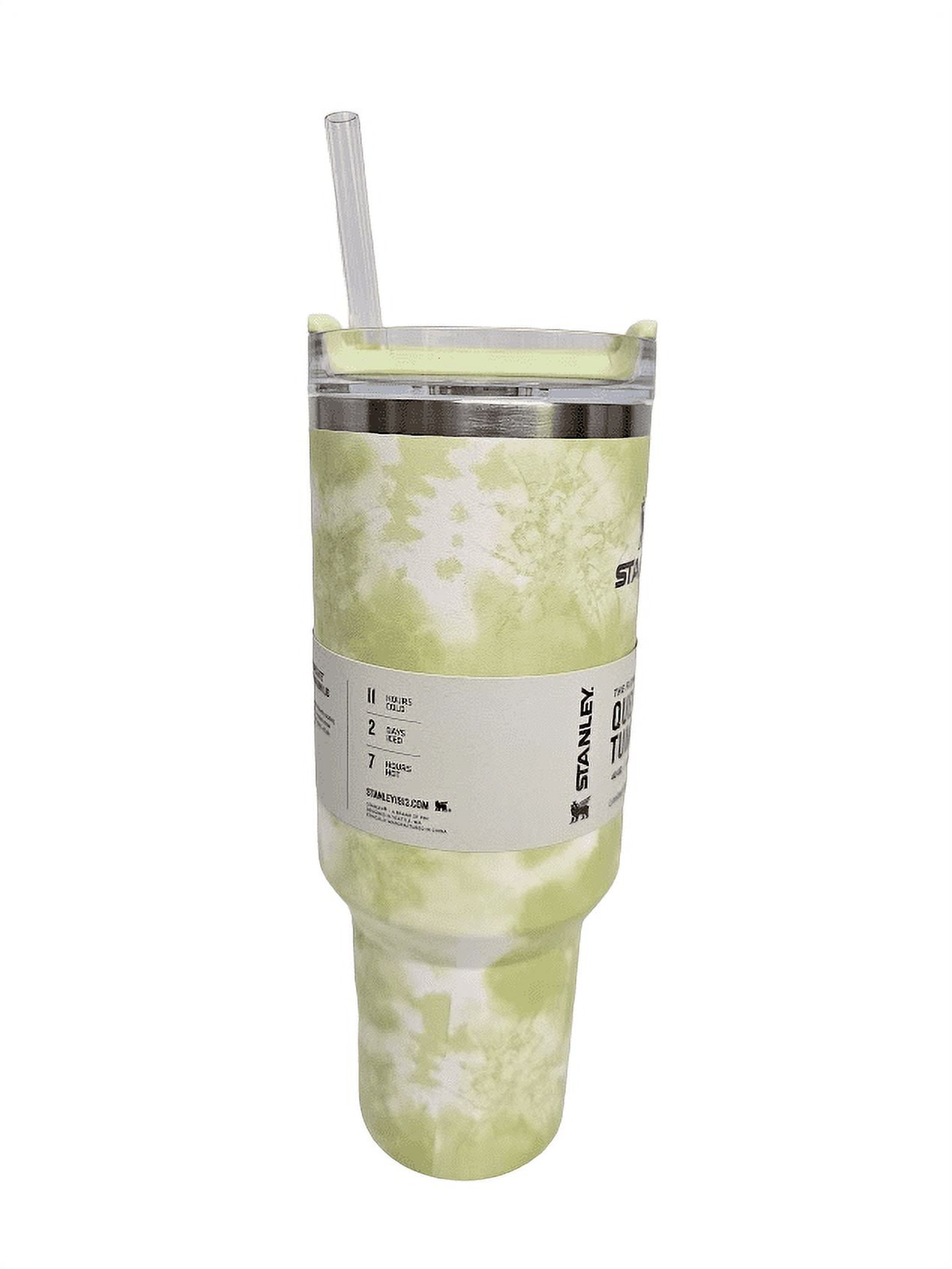 Tie Die Lime Green STANLEY Flowstate Quencher H2.0 Tumbler Cup 40 Ounces  Limited Edition Target Exclusive Personalize It 