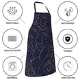 thumbnail image 5 of Kdxio Navy Dark Blue Apron with Pockets Adjustable Kitchen Aprons for Men Women Waterproof Aprons for Cooking,Drawing,Crafting, Baking Household Cleaning, 5 of 5