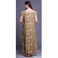 thumbnail image 2 of Bimba Chemises de Nuit pour Femmes en Rayonne Imprimée à Manches Courtes Lingerie de Nuit pour Dames, 2 of 4