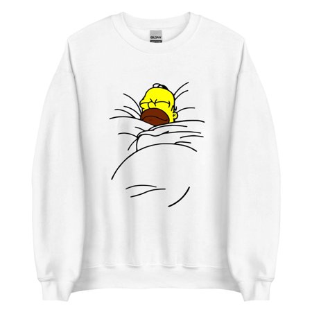Homer Simpson Sleeping Lazy The Simpson Funny Cartoon Unisex Mens Womens Gift