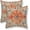 Orange Boho, variant on Boho Pillow Covers 20x20 Set of 2, Brown Beige Carpet Pattern Outdoor Decorative Throw Pillows Ethnic Rustic Farmhouse Cushion Cases Linen Gifts for Couch Sofa Decor