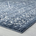 thumbnail image 5 of Traditional 5x8 Area Rug (5'3'' x 7'3'') Oriental Navy, Cream Living Room Easy to Clean, 5 of 10