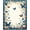 Blue, Pattern 4, variant on Flatwoven High Traffic Area Rug, Classic Morris Style Floral and Vine Abstract with Scrollwork, Non Slip, Stain Resistant, Washable Area Rugs for Living Room, Bedroom(Blue, 2X3)