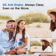 thumbnail image 4 of AI Smart Glasses with 8MP HD Camera, Bluetooth Translation, Waterproof for Travel, Sports - White, 4 of 8