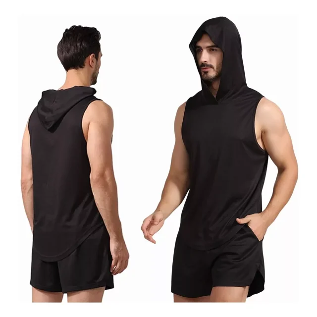 Chaqueta Casual Chaleco Capucha Para Hombre Nuevo No Mangas