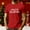 Red, variant on Mens Merry Christmas Short Sleeve T-Shirt Shirt Classic Fit Crew Neck
