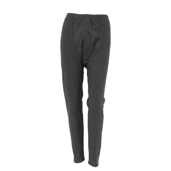 RUNROTOO 1Pack Black XXXL Men Thermal Pants with Dual-Layer Fabric for Cold Seasons