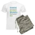 thumbnail image 6 of CafePress - Son Amazing Fantastic Men's Light Pajamas - Men's Light Loose Fit Cotton Pajama Set, 6 of 7