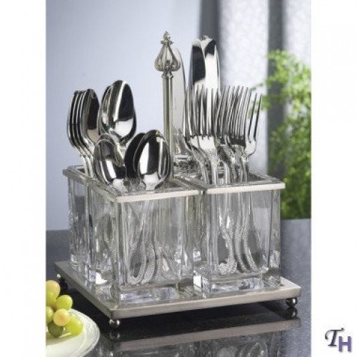 METAL FLATWARE CADDY