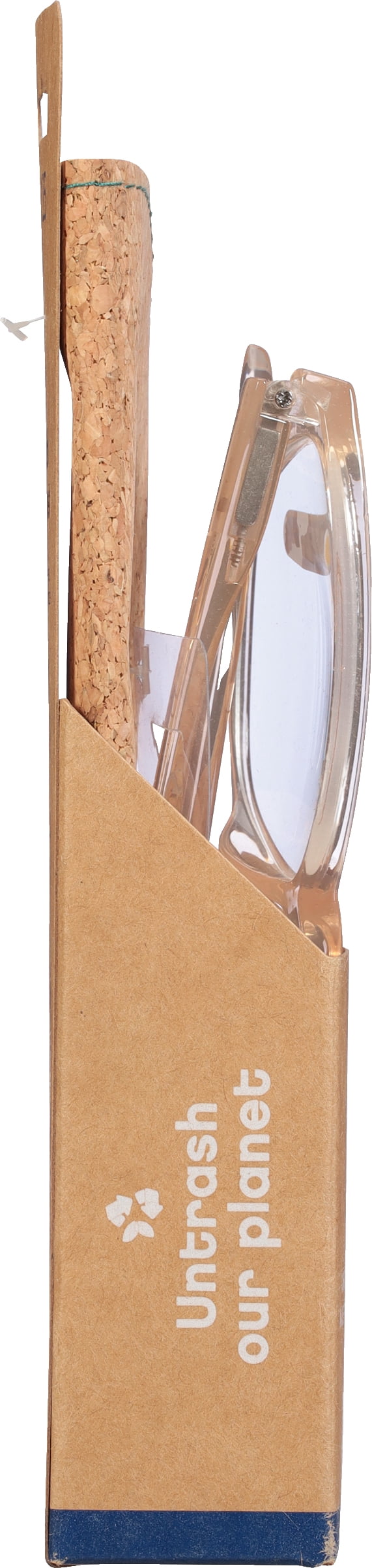 B.E Bio Eyes Womens Cateye Reading Glasses Made from Recycled Plastic Sage +1.25 in Nude