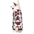 thumbnail image 1 of Fotbe Rose Flowers Sudadera con Estampado para Perros Pequeños – Suéter con Capucha para Mascotas, Tela Suave de Forro Polar con Bolsillo-Small, 1 of 7