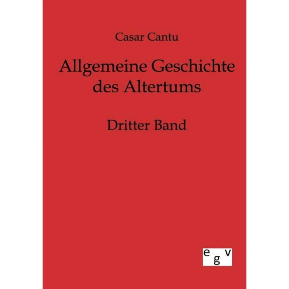 Allgemeine Geschichte Des Altertums