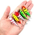 thumbnail image 5 of 2PC Artificial Fishing Lure 6.5g/5cm Sinking Minnow Lure with 3D Laser Eyes Plastic with 2 Treble Hooks for all fish, 5 of 5