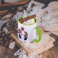thumbnail image 5 of 3dRose, Vintage Child and Fireworks, 11oz Two-Tone Green Mug, 5 of 7