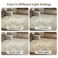 thumbnail image 7 of ODIKA Circular Painterly Florals Trailing Vines Vintage Round Watercolor for Dining Room, Under Table, Office, Non-Slip Chair-Friendly Floor, 7 of 7