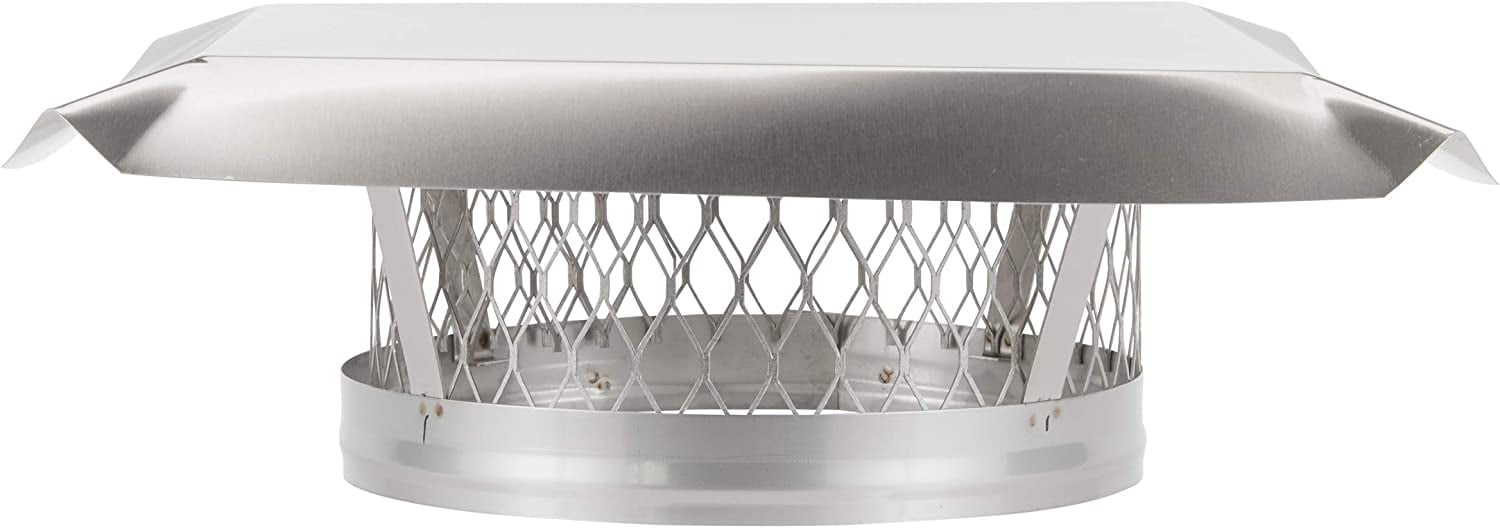 HY-C LC11 Round Clamp-on Single-Flue Liner Stainless Steel Chimney Cap (11")